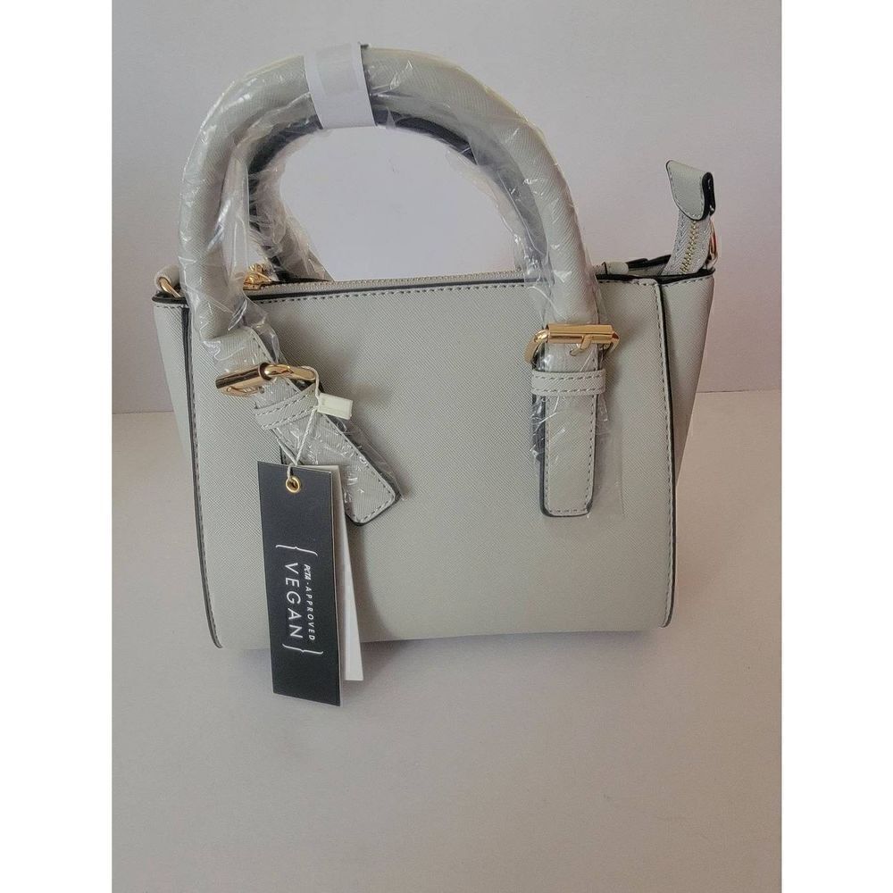 NWT Isabelle vegan leather gray handbag